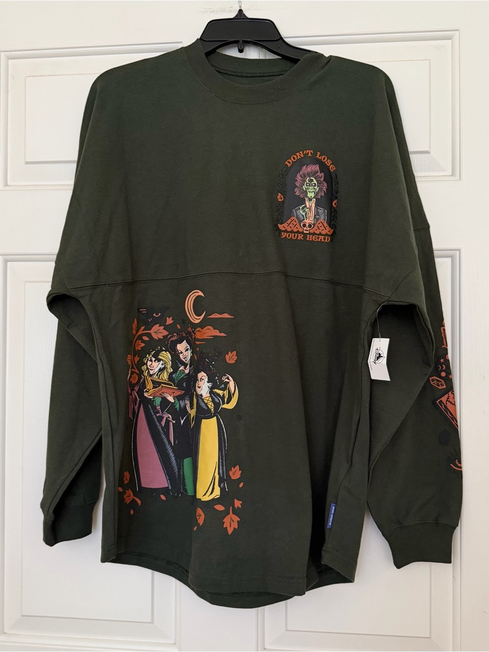 Disney NEW Sz M Hocus Pocus Own Kind Of Magic Don't Lose Your Head Spirit Jersey